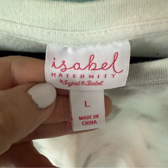 Isabel Maternity By Ingrid & Isabel Tie-Dye Women's Sweatshirt Size Large - Picture 4 of 7